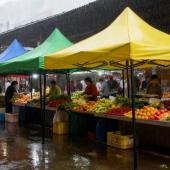 Ready Stock Oxford Canvas Foldable Tent