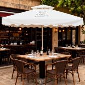 Garden Umbrella on Table